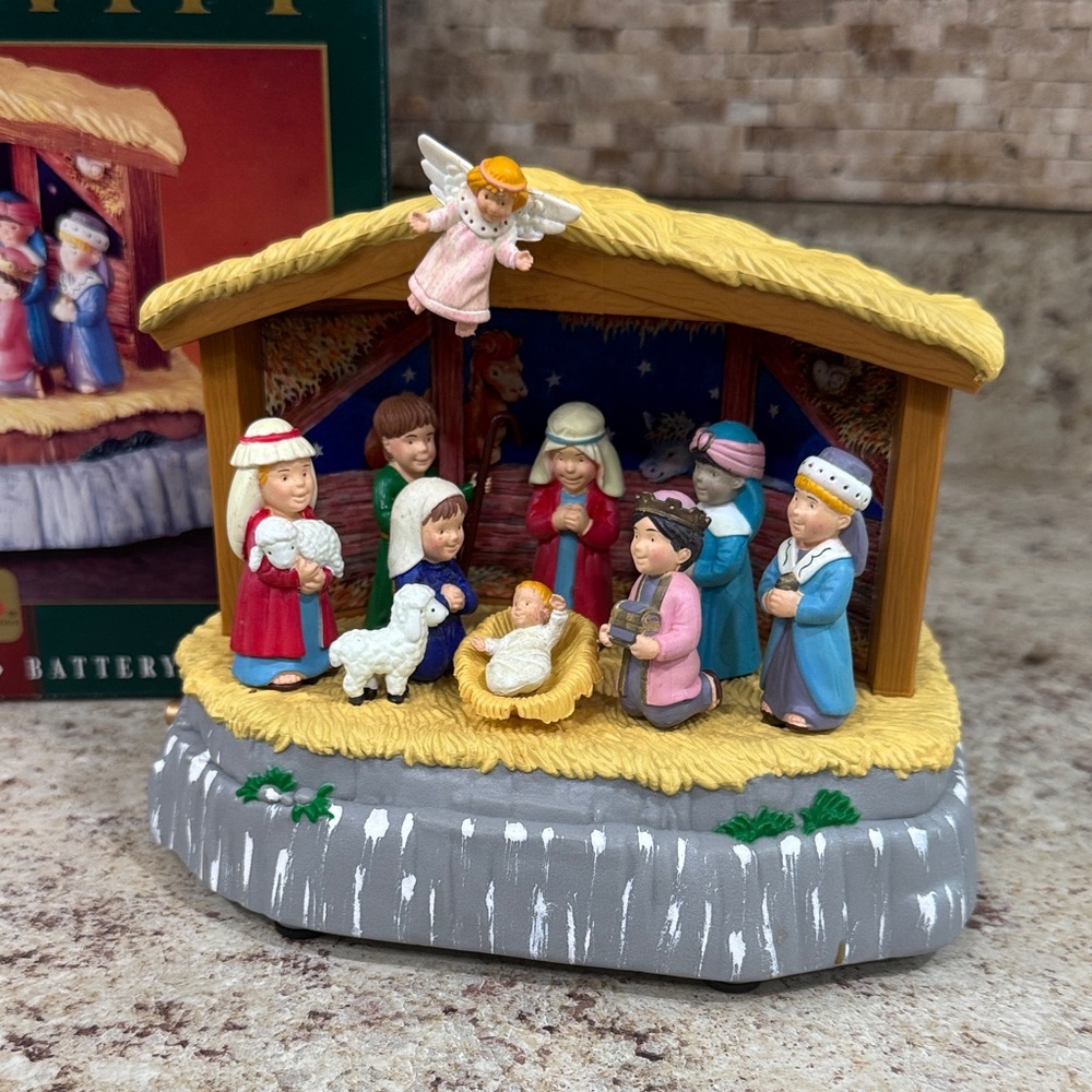 Colorful Nativity Scene Holiday Decor